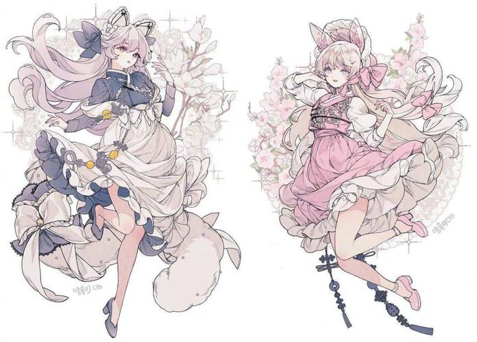 梦幻与华彩 动漫少女礼服设计素材灵感分享